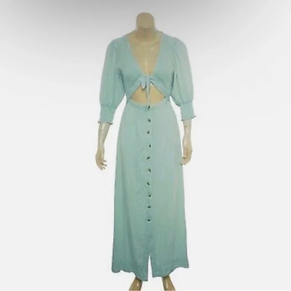 🍓SOLD🍓NWT Free People String of Hearts Maxi Dress - Picture 2 of 4